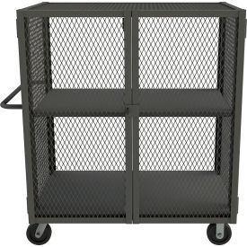 Durham Mfg® Mesh Truck w/ 1 Adjustable Shelf Steel 2000 lb. Cap. 54-1/2
