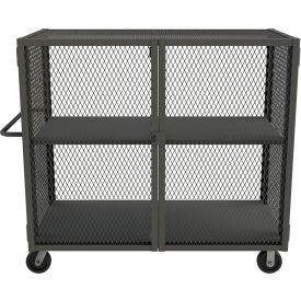 Durham Mfg® Mesh Truck w/ 1 Adjustable Shelf Steel 2000 lb. Cap. 66-1/2