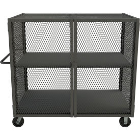 Durham Mfg® Mesh Truck w/ 1 Adjustable Shelf Steel 2000 lb. Cap. 66-1/2