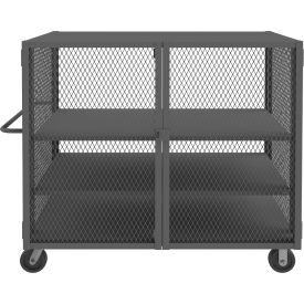 Durham Mfg.® Security Mesh Truck with 3 Shelves 66-1/2