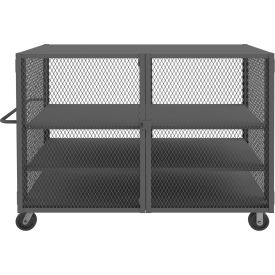Durham Mfg.® Security Mesh Truck with 3 Shelves 78-1/2