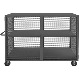 Durham Mfg.® Security Mesh Truck with 2 Shelves 80-1/2