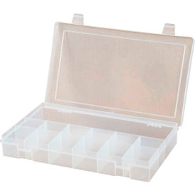 Durham Small Plastic Compartment Box SP13-CLEAR - 13 Compartments 10-13/16