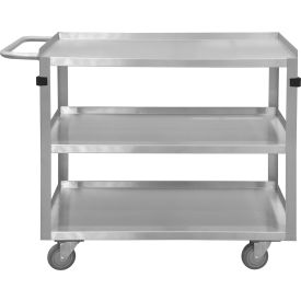 Durham Mfg.® Stock Cart w/ 3 Shelves Stainless Steel 600 lb. Cap. 30-7/16