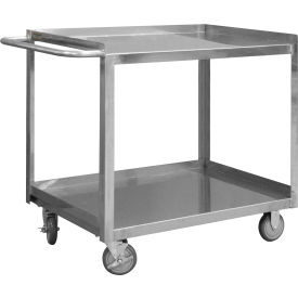 Durham Mfg.® Stock Cart w/ 2 Shelves Lips Up Except In Front 1200 lb. Cap.42