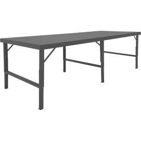 Durham Mfg.® Adjustable Height Folding Leg Workbench 120 x 48-1/4