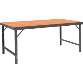 Durham Mfg.® Adjustable Height Folding Leg Workbench 96 x 48-1/4