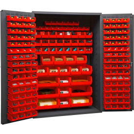 Durham Storage Bin Cabinet 3502-186-1795 - 186 Red Hook-On Bins 48