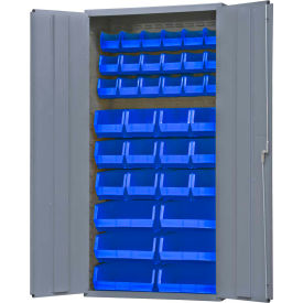 Durham Storage Bin Cabinet 3602-BLP-36-5295 - 36 Blue Hook-On Bins 36
