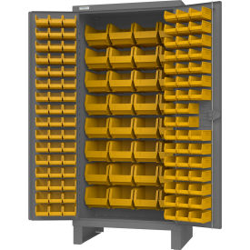Durham Mfg.® Heavy Duty Bin Storage Cabinet 126 Bins All-Welded 36