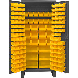 Durham Bin Cabinet HDC36-126-95 - 12 Gauge With 128 Hook-On Bins 36