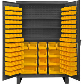 Durham Bin Cabinet HDC48-134-3S95 - 12 Gauge With 134 Hook-On Bins & Shelves- 48