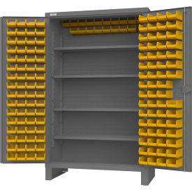 Durham Mfg.® Extra Heavy Duty Bin Cabinet 144 Bins All-Welded 48