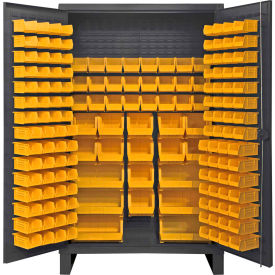 Durham Bin Cabinet HDC48-162-95 - 12 Gauge With 162 Hook-On Bins 48