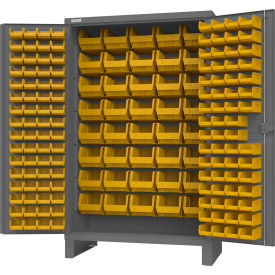 Durham Mfg.® Extra HD Cabinet 12 Gauge 184 Yellow Bins All-Welded 48