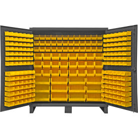 Durham Bin Cabinet HDC72-240-95 - 12 Gauge With 240 Hook-On Bins 72