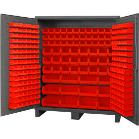 Durham Storage Bin Cabinet SSC-722484-BDLP-264-1795 - 264 Red Hook-On Bins 72