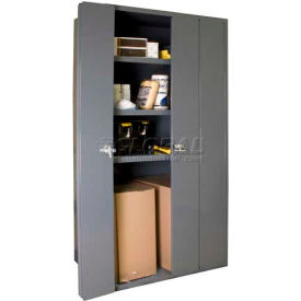 Durham® HD Storage Cabinet with 3 Shelves & Bi-Folding Door 14 Gauge 36