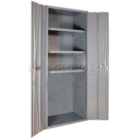 Durham® HD Storage Cabinet with 3 Shelves & Bi-Folding Door 14 Gauge 36