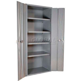 Durham® HD Storage Cabinet with 4 Shelves & Bi-Folding Door 14 Gauge 36