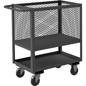Durham Mfg® 4 Sided Mesh Low Deck Truck Steel 1400 lb. Cap. 42-1/2