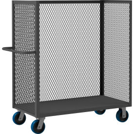 Durham Mfg.® 3 Sided Mesh Truck w/1 Base Shelf 3600 lb. Cap. 66-1/2
