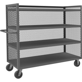 Durham Mfg.® 3 Sided Mesh Truck w/4 Shelves 3000 lb. Cap. 78-1/2