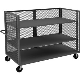 Durham Mfg.® 3 Sided Mesh Truck w/3 Shelves 3000 lb. Cap. 78-1/2