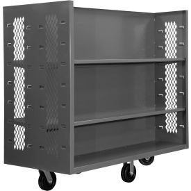 Durham Double-Sided Clearview Stock Truck 4EX-3048-2SC-6PH-95 8x30 - 4 Adjustable & 2 Fixed Shelves EX-3048-2SC-6PH-95