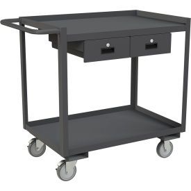 Durham Mfg.® Stock Cart w/2 Shelves & 2 Drawers 1200 lb. Cap. 42-1/4