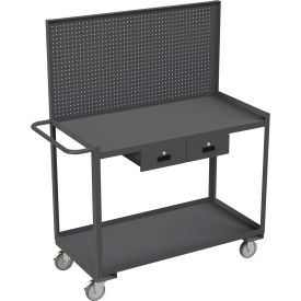 Durham Mfg.® Stock Cart with 2 Shelves 1200 lb. Cap. 54-1/4