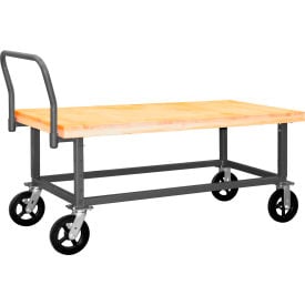 Durham Work Height Platform Truck WHPTA-WD-3060-8MR-95 with Wood Deck 30 x 60 Adjustable Height WHPTA-WD-3060-8MR-95