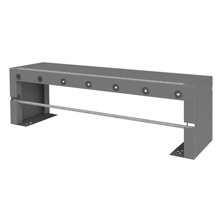 Wire Spool Rack Attachment, 2 Rod, Gray MPN:387-95