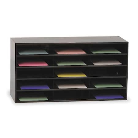 Literature Rack, Compartment 15, Blk MPN:434-08