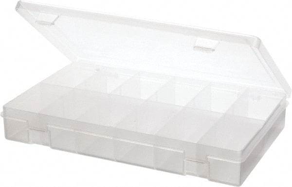 12 Compartment Clear Small Parts Compartment Box MPN:SP12-CLEAR