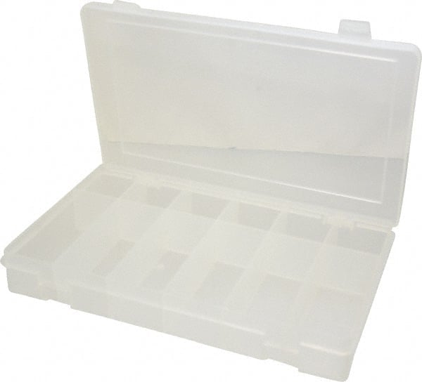 12 Compartment Clear Small Parts Compartment Box MPN:SPOS12-CLR