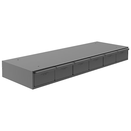 Prime Cold Rolled Steel, Drawer Bin Cabinet, 12 1/4 in D x 4 in H x 33 3/4 in W MPN:002-95