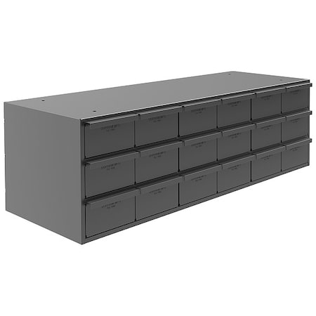 Prime Cold Rolled Steel, Drawer Bin Cabinet, 12 1/4 in D x 11 in H x 33 3/4 in W MPN:005-95