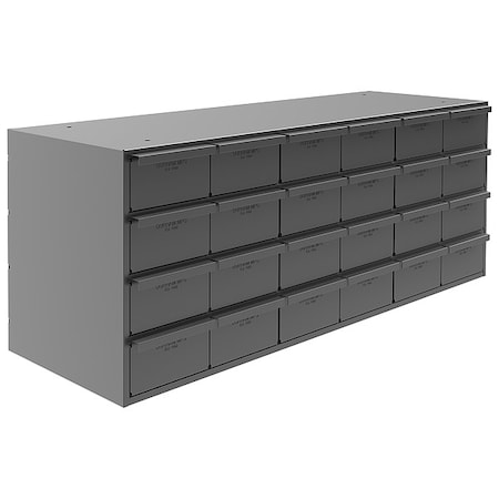 Prime Cold Rolled Steel, Drawer Bin Cabinet, 12 1/4 in D x 14 1/4 in H x 33 3/4 in W MPN:007-95