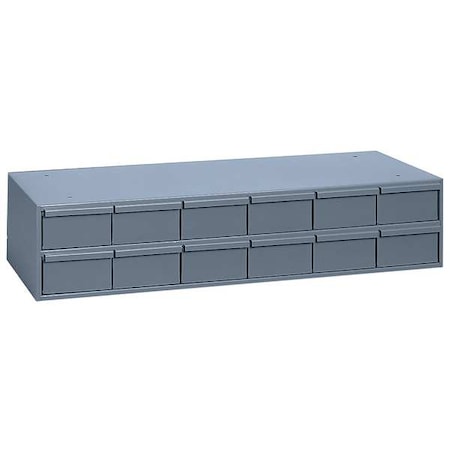 Drawer Bin Cabinet with Prime Cold Rolled Steel, WxDxH is 33-13/16 x 12-5/16 x 7-3/8 MPN:013-95
