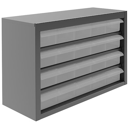Steel, Polypropylene, Compartment Cabinet, 6 1/2 in D x 11 1/4 in H x 16 3/4 in W MPN:016-95