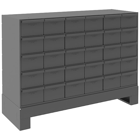 Prime Cold Rolled Steel, Drawer Bin Cabinet, 12 in D x 26 1/4 in H x 34 in W MPN:024-95