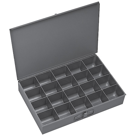 Gray Compartment Box, 12 In D, 18 In W, 3 In H MPN:111-95-D569