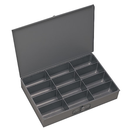 Large, 12 opening, compartment box for small parts storage MPN:115-95