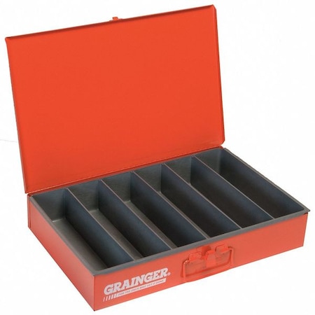Steel, 6 compartments, 12 1/2 in D x 3 1/8 in H x 18 3/8 in W MPN:117-17-S1158
