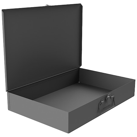 1 Compartment Box, Steel, 18 in W x 12 in D x 3 in H MPN:123-95