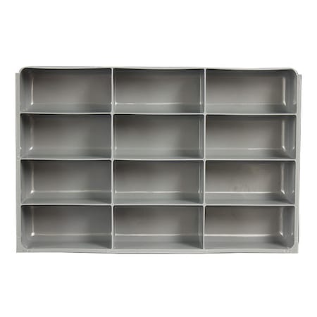 Compartment Drawer Insert with 12 compartments, Polypropylene, 3
