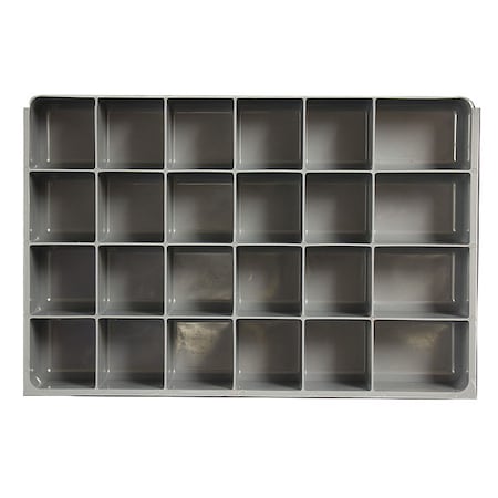 Compartment Drawer Insert with 24 compartments, Polypropylene, 3
