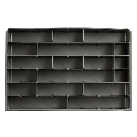 Compartment Drawer Insert with 6 compartments, Polypropylene, 3