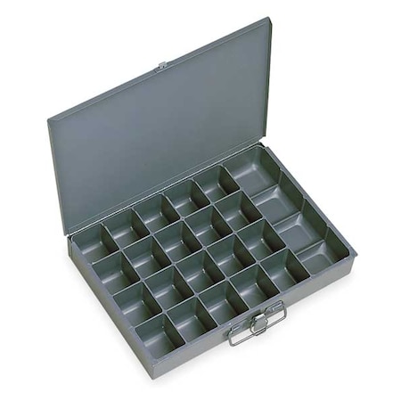 Steel, 21 compartments, 9 7/8 in D x 2 1/8 in H x 13 5/8 in W MPN:204-95-D940